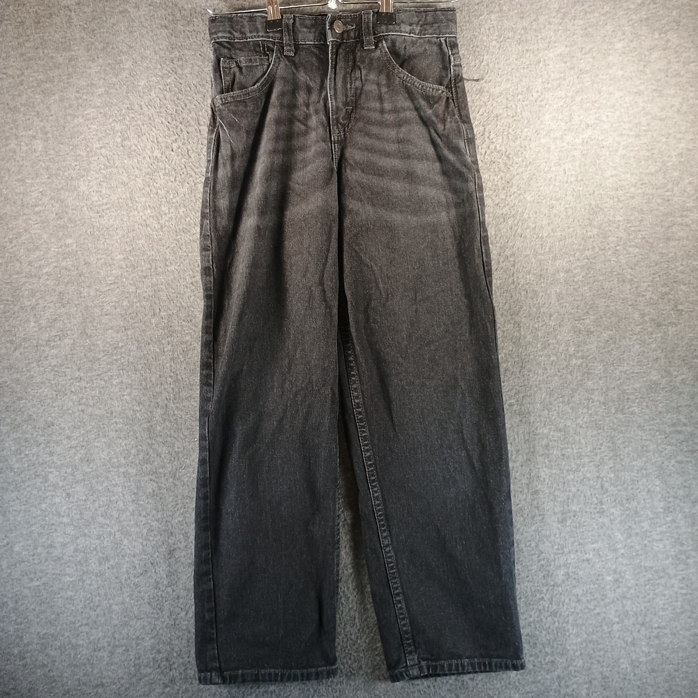 Wrangler Jeans Women 12 Regular Straight Loose Mom Mid Rise Black‎ Stone Wash